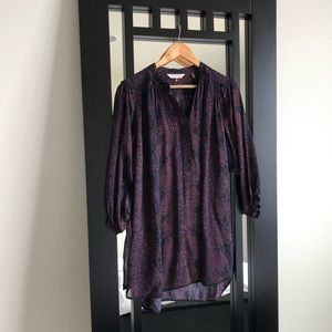 Quarter sleeve long blouse